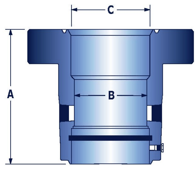 Casing Head C29 can accept a wide variety of slip and mandrel type