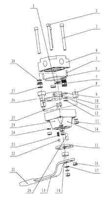 Three-position four-way control valve for Bop control unit